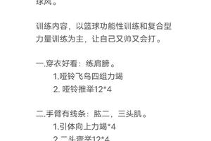 如何通过激励提升业余篮球爱好者训练效率
